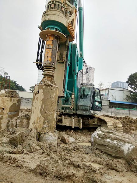 见证奇迹的时刻，山河智能旋挖刷新国内旋挖入岩纪录