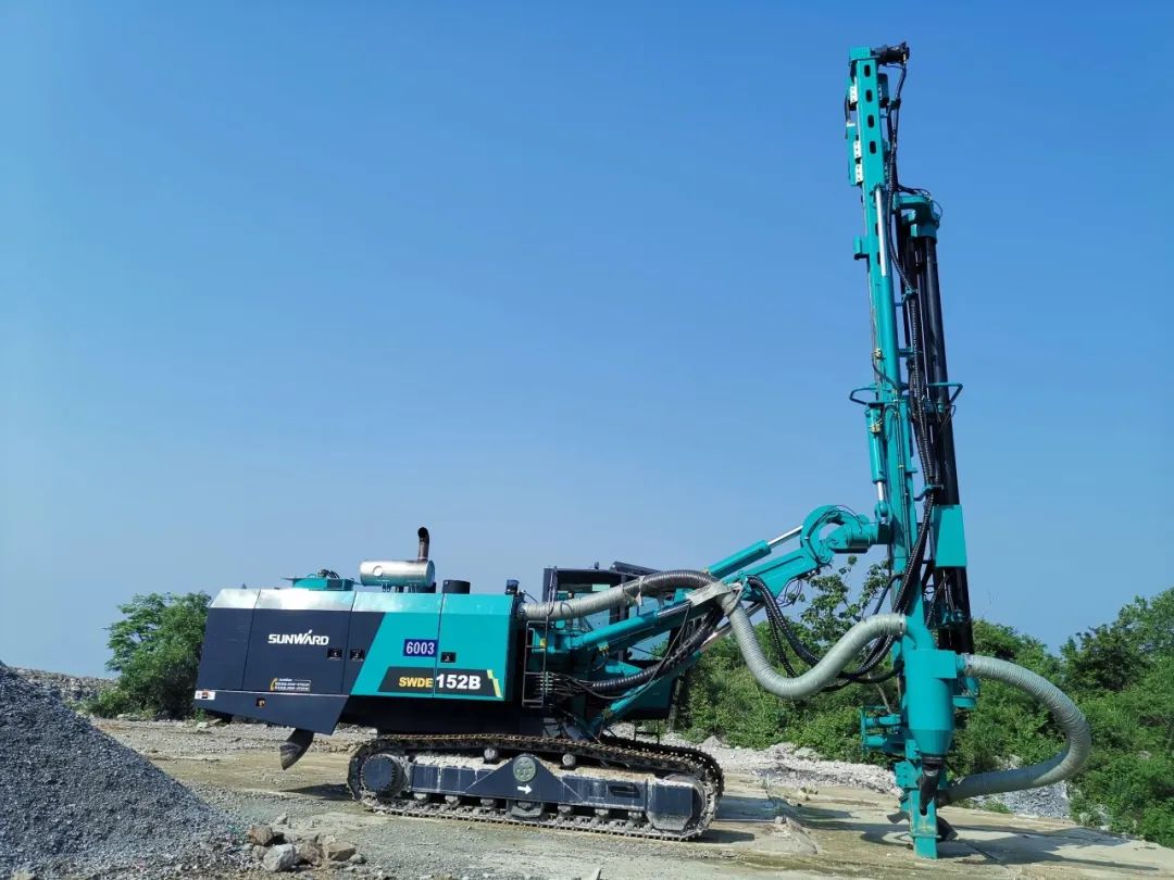 携手中建材！山河智能凿岩设备助建九江年产3000万吨砂石骨料开采项目