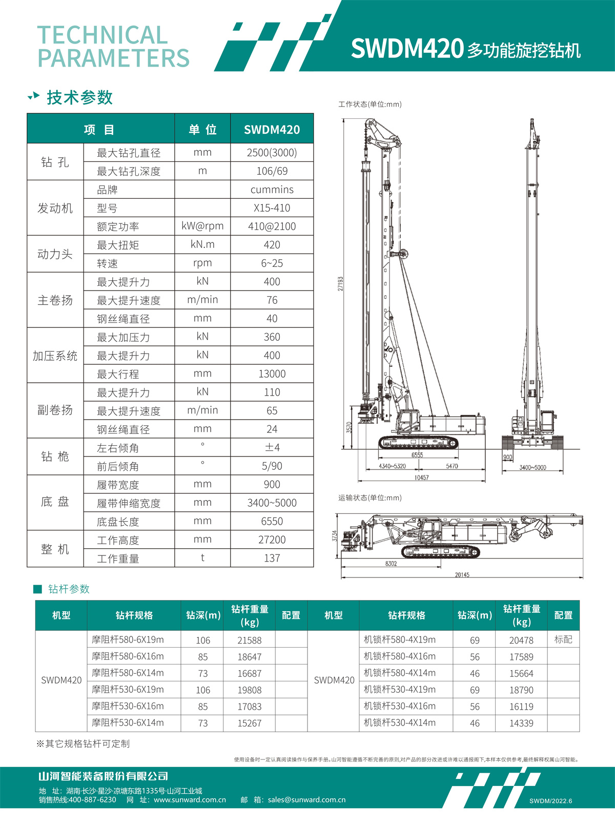 SWDM420 超大型多功能旋挖钻机