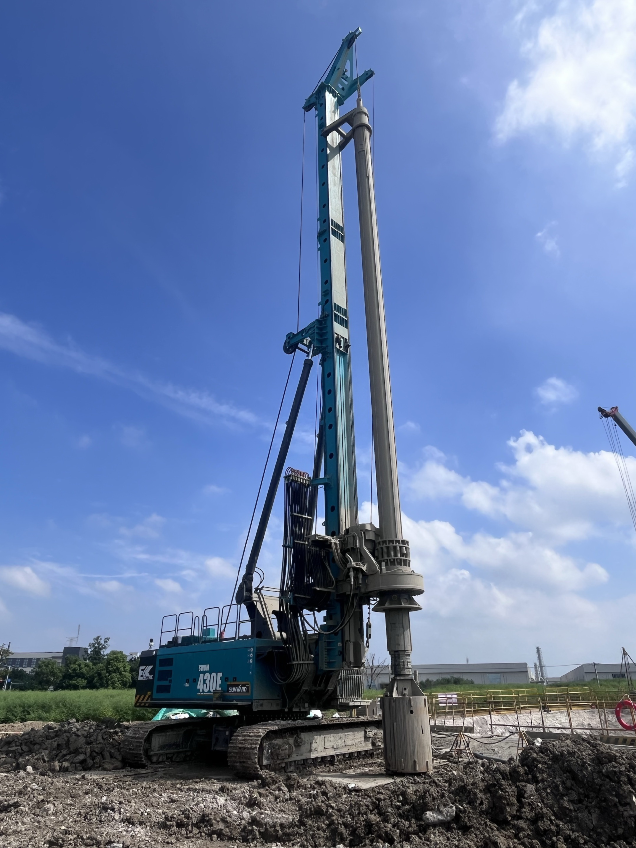 高效稳定,绿色筑基!山河智能SWDM430E增程式电动旋挖钻机助建沪杭高速